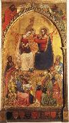 Jacopo Di Cione The Coronation of the Virgin wiht Prophets and Saints oil